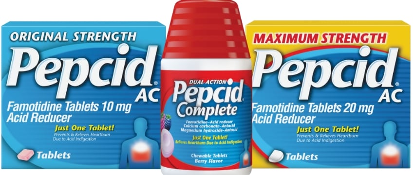 Productos del kit de herramientas de Pepcid para la salud digestiva