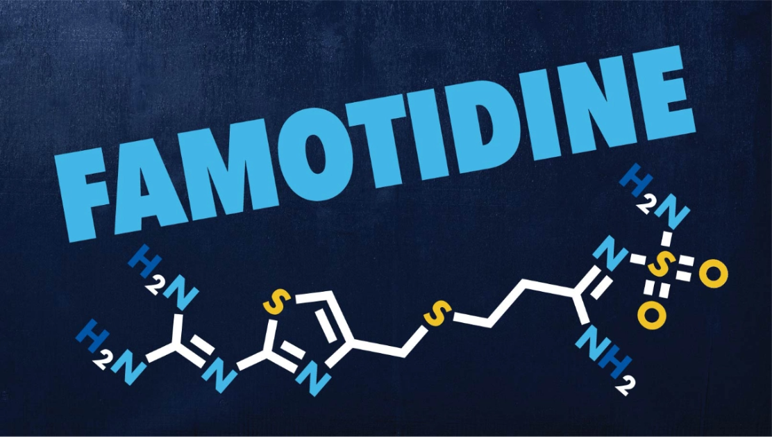 Famotidine chemical molecule