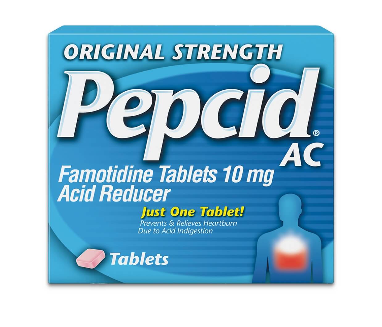 Pepcid AC Original Strength Heartburn Relief Medicine with Famotidine